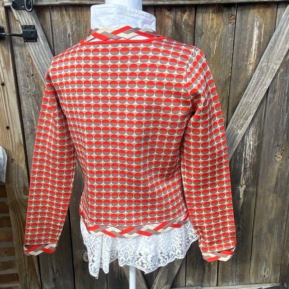 Zac Posen Z Spoke New York button front jacket with lattice detail perfect NWT - Picture 7 of 16